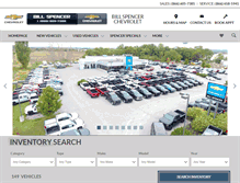 Tablet Screenshot of billspencerchevrolet.com